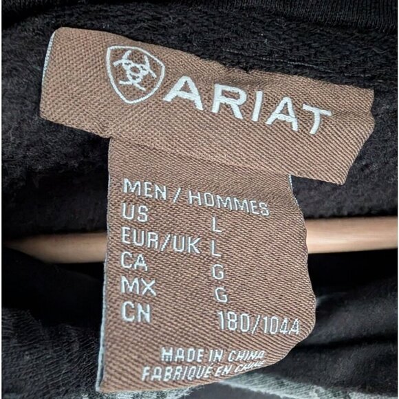 Vintage Y2K Ariat x Wolverine Trucking Camo Hoodie Men's Size L - Picture 6 of 6